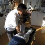 膝の整体、大腿四頭筋ストレッチ