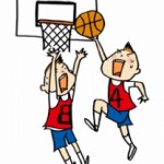 バスケットボール、シュート、ジャンプ、ダンク