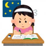 凝り、張り、疲労、勉強、学生、猫背、姿勢